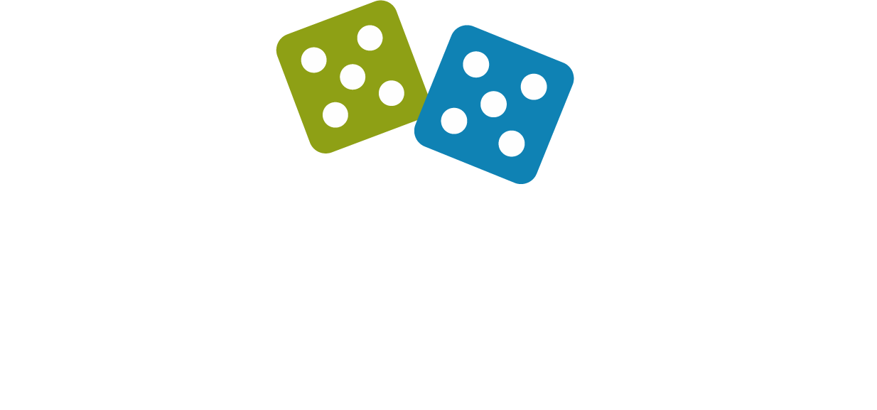 grander, two green and blue dice